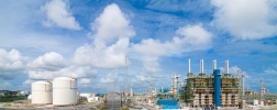 Panoramic View of a Polyethylene plant.