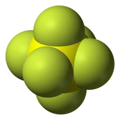 molécula SF6